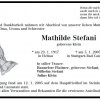 Klein Mathilde 1917-2005Todesanzeige